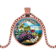 Кулон, цвет медь, с цепочкой, Краснодарский край C0506030