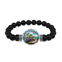 Браслет из черного агата, Краснодарский край C0506056