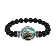 Браслет из черного агата, Краснодарский край C0506056