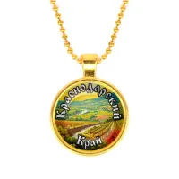 Кулон, цвет золото, с цепочкой, Краснодарский край C0507032