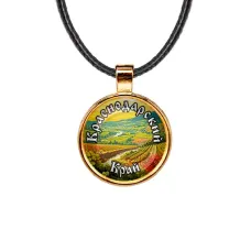 Кулон, цвет золото, со шнурком, Краснодарский край C0507033