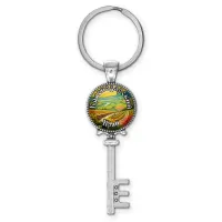 Брелок ключ, цвет серебро, с кольцом для ключей, Краснодарский край C0507044