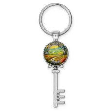 Брелок ключ, цвет серебро, с кольцом для ключей, Краснодарский край C0507044