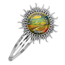 Заколка металлическая, цвет серебро, Краснодарский край C0507045