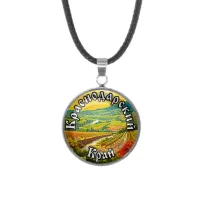 Кулон, нержавеющая сталь, со шнурком, Краснодарский край C0507062