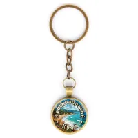 Круглый брелок, цвет бронза, с цепочкой, Краснодарский край C0508018