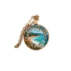Кулон, цвет бронза, с цепочкой, Краснодарский край C0508028
