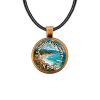 Кулон, цвет бронза, со шнурком, Краснодарский край C0508029