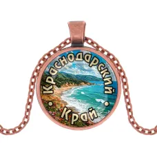 Кулон, цвет медь, с цепочкой, Краснодарский край C0508030