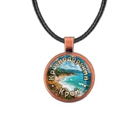Кулон, цвет медь, со шнурком, Краснодарский край C0508031