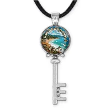 Кулон ключ, цвет серебро, со шнурком, Краснодарский край C0508043