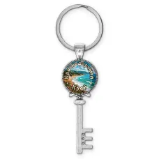 Брелок ключ, цвет серебро, с кольцом для ключей, Краснодарский край C0508044