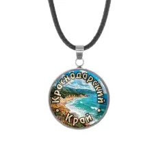 Кулон, нержавеющая сталь, со шнурком, Краснодарский край C0508062