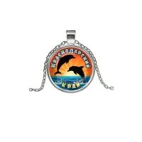 Кулон, цвет серебро, с цепочкой, Краснодарский край C0509026