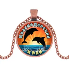 Кулон, цвет медь, с цепочкой, Краснодарский край C0509030