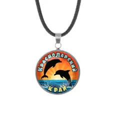 Кулон, нержавеющая сталь, со шнурком, Краснодарский край C0509062