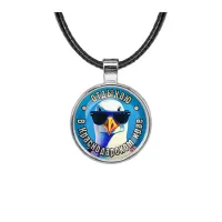 Кулон, цвет серебро, со шнурком, Отдыхаю в Краснодарском крае C0510027