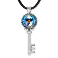 Кулон ключ, цвет серебро, со шнурком, Отдыхаю в Краснодарском крае C0510043