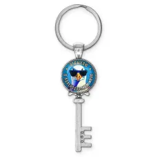 Брелок ключ, цвет серебро, с кольцом для ключей, Отдыхаю в Краснодарском крае C0510044