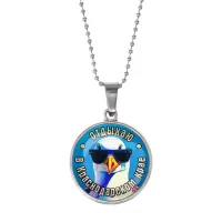 Кулон, цвет серебро, с цепочкой, Отдыхаю в Краснодарском крае C0510053