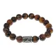Браслет с руной Уд нерж.сталь, Тигровый глаз 10мм BSRNX10-11-01