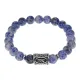 Браслет с руной Алатырь нерж.сталь, Содалит 8мм BSRNX8-03-02