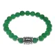 Браслет с руной Радуга нерж.сталь, Нефрит 8мм BSRNX8-04-02