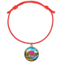 Браслет из красного шнура, Я люблю Петрозаводск C0602052