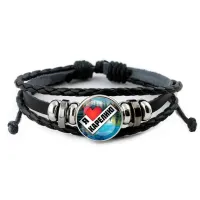 Кожаный браслет, Я люблю Карелию C0603012