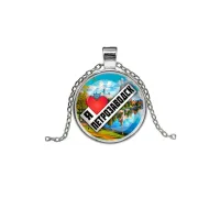 Кулон, цвет серебро, с цепочкой, Я люблю Петрозаводск C0604026