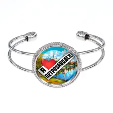 Браслет металлический, цвет серебро, Я люблю Петрозаводск C0604034