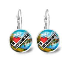 Серьги металлические, Я люблю Петрозаводск C0604038