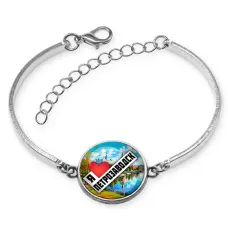 Браслет металлический, цвет серебро, Я люблю Петрозаводск C0604046