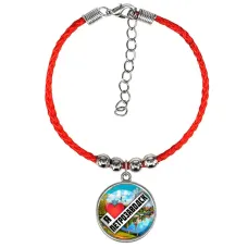 Браслет из красного шнура, Я люблю Петрозаводск C0604047