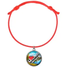 Браслет из красного шнура, Я люблю Петрозаводск C0604052