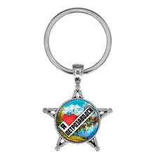 Звезда-брелок, металл, Я люблю Петрозаводск C0604065