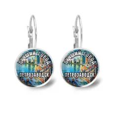 Серьги металлические, Лучший город Петрозаводск C0605038