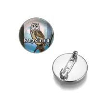 Круглый значок, цвет серебро, Карелия C0606023