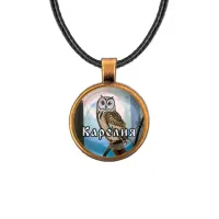 Кулон, цвет бронза, со шнурком, Карелия C0606029