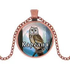 Кулон, цвет медь, с цепочкой, Карелия C0606030