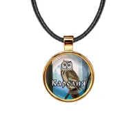 Кулон, цвет золото, со шнурком, Карелия C0606033