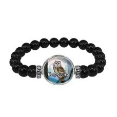 Браслет из черного агата, Карелия C0606056