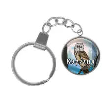 Брелок, нержавеющая сталь, с кольцом для ключей, Карелия C0606061