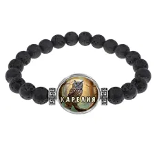 Браслет из лавы, Карелия C0607003