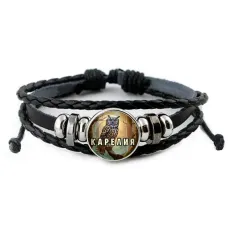 Кожаный браслет, Карелия C0607012