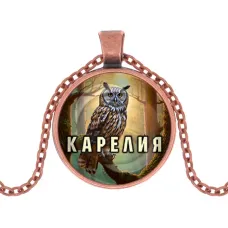 Кулон, цвет медь, с цепочкой, Карелия C0607030