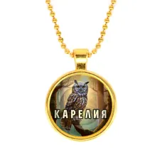 Кулон, цвет золото, с цепочкой, Карелия C0607032