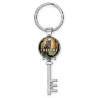 Брелок ключ, цвет серебро, с кольцом для ключей, Карелия C0607044