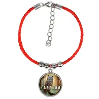 Браслет из красного шнура, Карелия C0607047