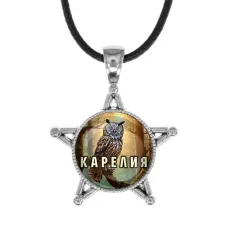 Звезда-кулон, металл, Карелия C0607064